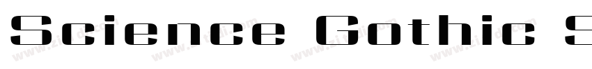 Science Gothic SemBd字体转换